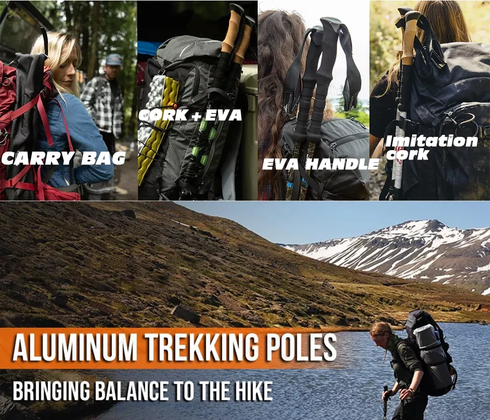 collapsible trekking sticks application